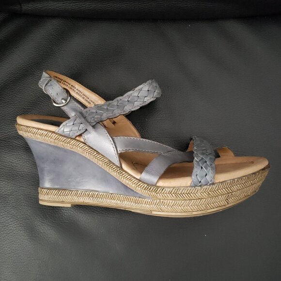 Sandals - Never Worn - Earth Origins Wedges Vista Moroccan Blue - Size 7 - Picture 5 of 5